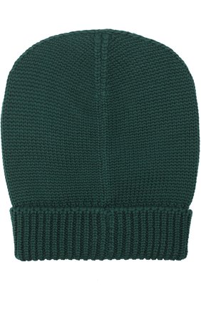 Шерстяная вязаная шапка Dolce & Gabbana, темно-зеленого цвета, арт. 0135/GRH03K/F85K3 в ЦУМ | Фото №2 Шерстяная вязаная шапка Dolce & Gabbana темно-зеленого цвета | Фото №2