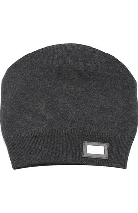 Кашемировая шапка бини Dolce & Gabbana, темно-серого цвета, арт. 0135/GRH04K/F84BC в ЦУМ | Фото №1 Кашемировая шапка бини Dolce & Gabbana темно-серого цвета | Фото №1