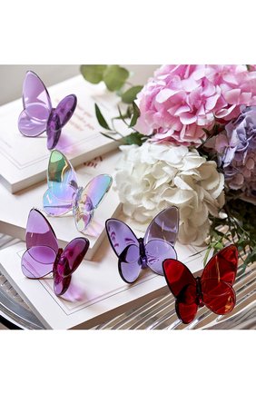 Статуэтка papillon BACCARAT фиолетового цвета, арт. 2 102 548 | Фото 2 (Статус проверки: Проверена категория; Ограничения доставки: fragile-2)