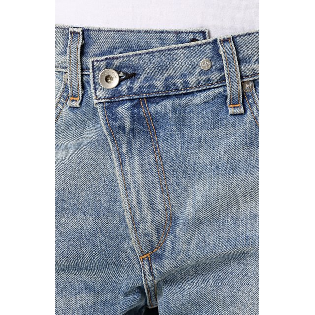 фото Укороченные джинсы прямого кроя с потертостями rag&bone