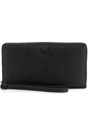 Кожаный футляр для документов на молнии Dolce & Gabbana, черного цвета, арт. 0115/BP2128/AI359 в ЦУМ | Фото №4 Кожаный футляр для документов на молнии Dolce & Gabbana черного цвета | Фото №4
