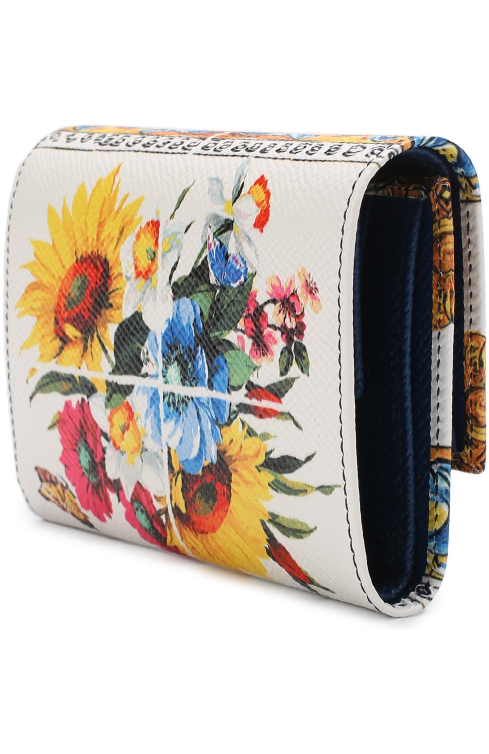 Кожаный кошелек с принтом Dolce & Gabbana, разноцветного цвета, арт. 0116/BI0924/AI420 в ЦУМ | Фото №2 Кожаный кошелек с принтом Dolce & Gabbana разноцветного цвета | Фото №2