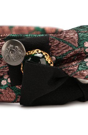 Ободок с бантами с декором Dolce & Gabbana бронзового цвета, арт. 0131/LB1L05/FJM2C в ЦУМ | Фото №3 Ободок с бантами с декором Dolce & Gabbana бронзового цвета | Фото №3