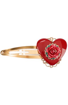 Заколка с декором Dolce & Gabbana золотого цвета, арт. 0131/WHJ6J5/W1111 в ЦУМ | Фото №1 Заколка с декором Dolce & Gabbana золотого цвета | Фото №1
