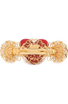 Заколка с декором Dolce & Gabbana золотого цвета, арт. 0131/WHJ6J6/W1111 в ЦУМ | Фото №2 Заколка с декором Dolce & Gabbana золотого цвета | Фото №2
