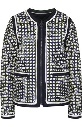 Женская темно-синяя двустороння куртка на молнии Tory Burch, арт. 39514 купить в ЦУМ | Фото №1 Двустороння куртка на молнии Tory Burch темно-синяя | Фото №1