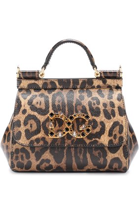 Женская сумка sicily mini с принтом DOLCE & GABBANA леопардовая цвета, арт. 0116/BB6387/AI648 купить в ЦУМ | Фото №1 Сумка Sicily mini с принтом Dolce & Gabbana леопардовая цвета | Фото №1