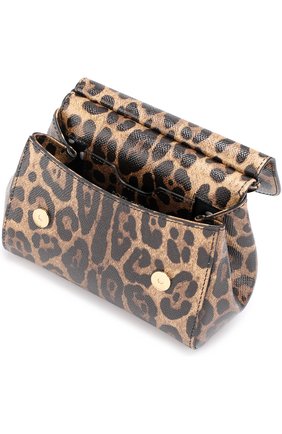 Женская сумка sicily mini с принтом DOLCE & GABBANA леопардовая цвета, арт. 0116/BB6387/AI648 купить в ЦУМ | Фото №4 Сумка Sicily mini с принтом Dolce & Gabbana леопардовая цвета | Фото №4