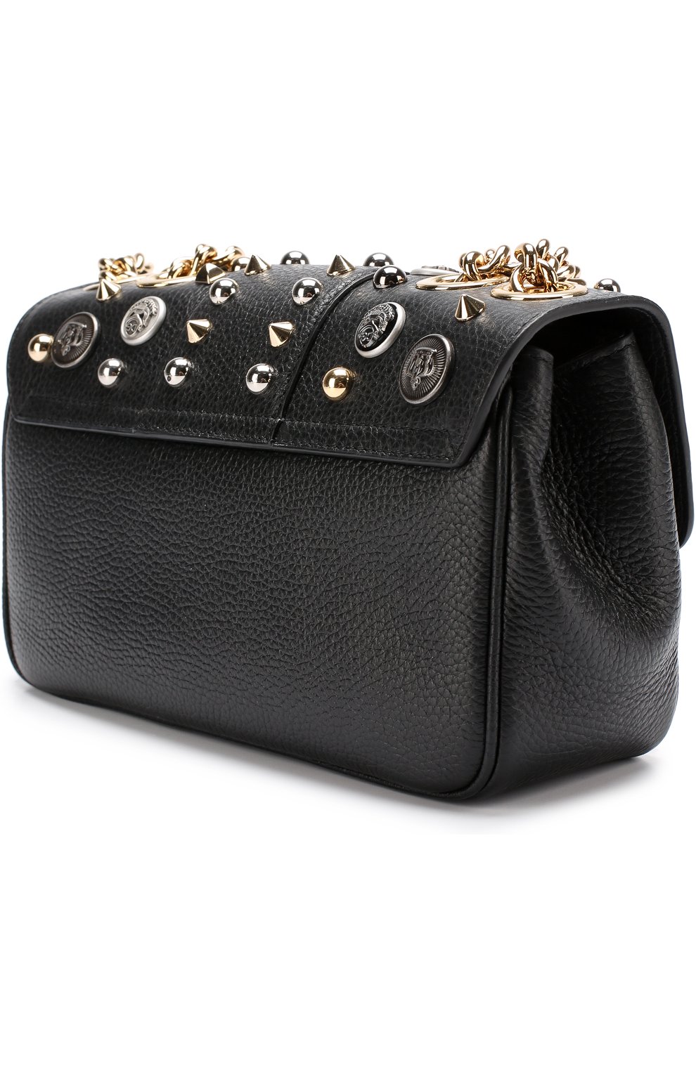 Женская сумка lucia с металлическим декором DOLCE & GABBANA черная цвета, арт. 0116/BB6344/AH014 купить в ЦУМ | Фото №3 Сумка Lucia с металлическим декором Dolce & Gabbana черная цвета | Фото №3