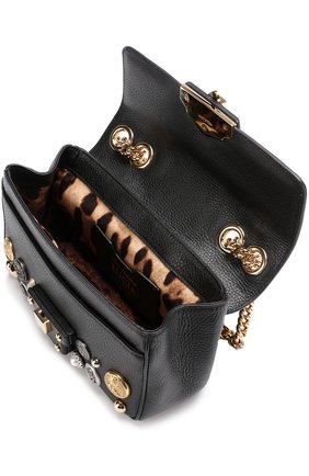 Женская сумка lucia с металлическим декором DOLCE & GABBANA черная цвета, арт. 0116/BB6344/AH014 купить в ЦУМ | Фото №4 Сумка Lucia с металлическим декором Dolce & Gabbana черная цвета | Фото №4
