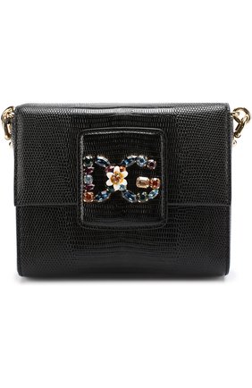 Женская сумка dg millennials DOLCE & GABBANA черная цвета, арт. 0116/BB6391/A1095 купить в ЦУМ | Фото №1 Сумка DG Millennials Dolce & Gabbana черная цвета | Фото №1