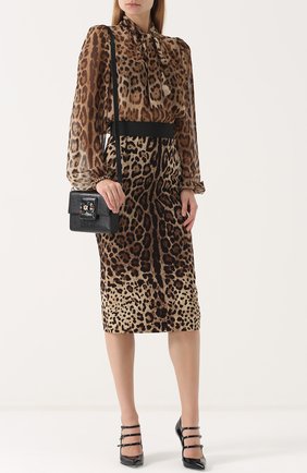 Женская сумка dg millennials DOLCE & GABBANA черная цвета, арт. 0116/BB6391/A1095 купить в ЦУМ | Фото №2 Сумка DG Millennials Dolce & Gabbana черная цвета | Фото №2