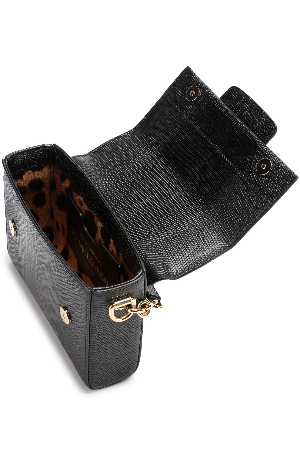 Женская сумка dg millennials DOLCE & GABBANA черная цвета, арт. 0116/BB6391/A1095 купить в ЦУМ | Фото №4 Сумка DG Millennials Dolce & Gabbana черная цвета | Фото №4