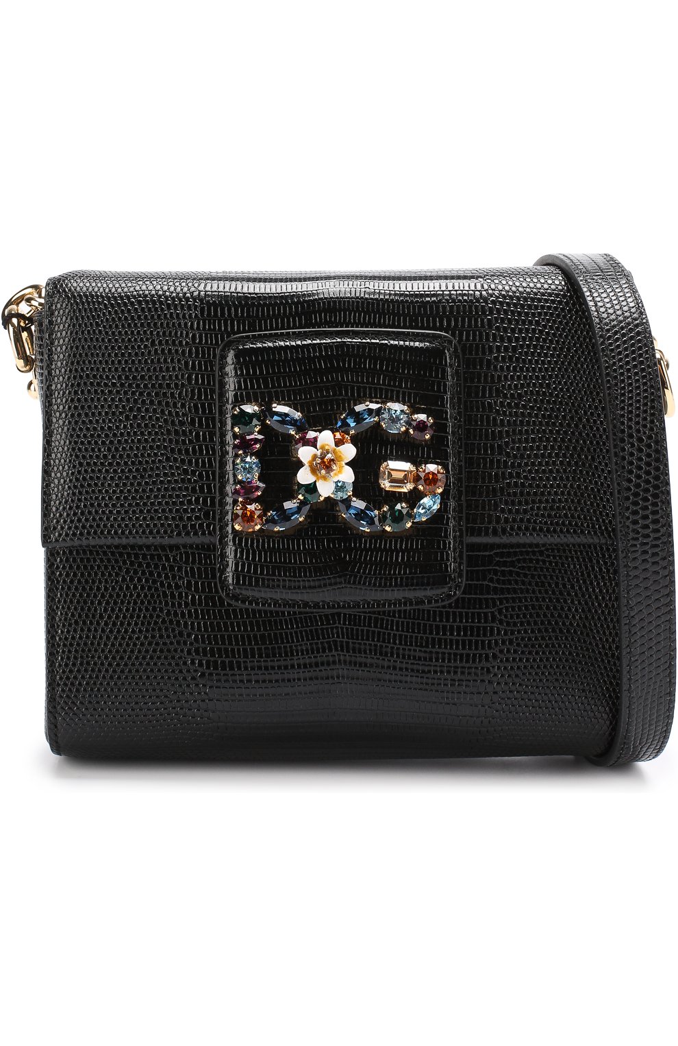 Женская сумка dg millennials DOLCE & GABBANA черная цвета, арт. 0116/BB6391/A1095 купить в ЦУМ | Фото №5 Сумка DG Millennials Dolce & Gabbana черная цвета | Фото №5