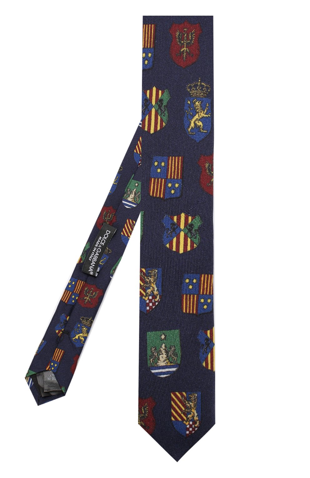 Шелковый галстук с принтом Dolce & Gabbana, темно-синего цвета, арт. 0135/GT142E/G0SUZ в ЦУМ | Фото №2 Шелковый галстук с принтом Dolce & Gabbana темно-синего цвета | Фото №2
