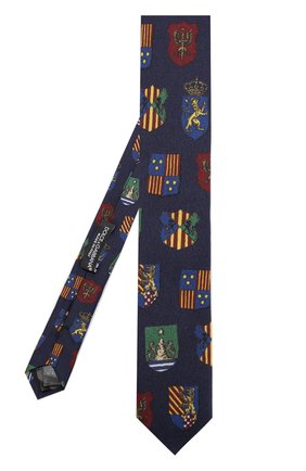 Шелковый галстук с принтом Dolce & Gabbana, темно-синего цвета, арт. 0135/GT142E/G0SUZ в ЦУМ | Фото №2 Шелковый галстук с принтом Dolce & Gabbana темно-синего цвета | Фото №2