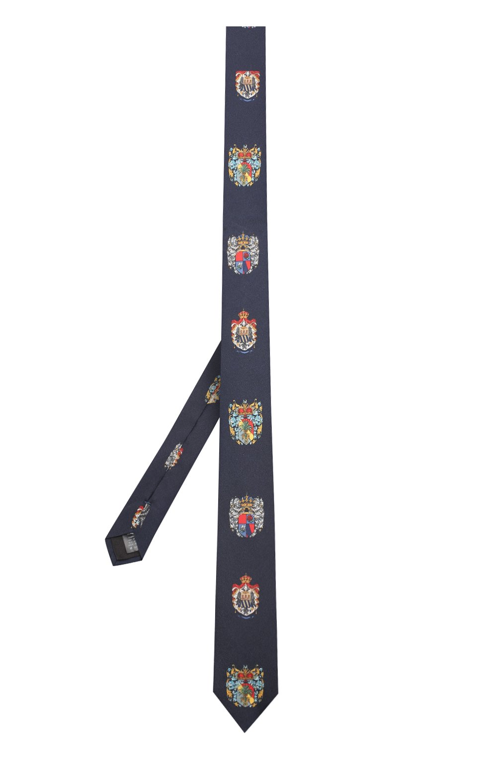 Шелковый галстук с принтом Dolce & Gabbana, темно-синего цвета, арт. 0135/GT149E/G0SVJ в ЦУМ | Фото №2 Шелковый галстук с принтом Dolce & Gabbana темно-синего цвета | Фото №2