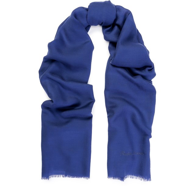 фото Кашемировый шарф с необработанным краем ralph lauren