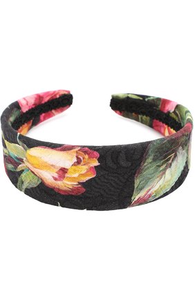 Ободок с принтом Dolce & Gabbana черного цвета, арт. 0131/LB1L05/FSM7K в ЦУМ | Фото №2 Ободок с принтом Dolce & Gabbana черного цвета | Фото №2