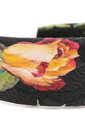 Ободок с принтом Dolce & Gabbana черного цвета, арт. 0131/LB1L05/FSM7K в ЦУМ | Фото №3 Ободок с принтом Dolce & Gabbana черного цвета | Фото №3