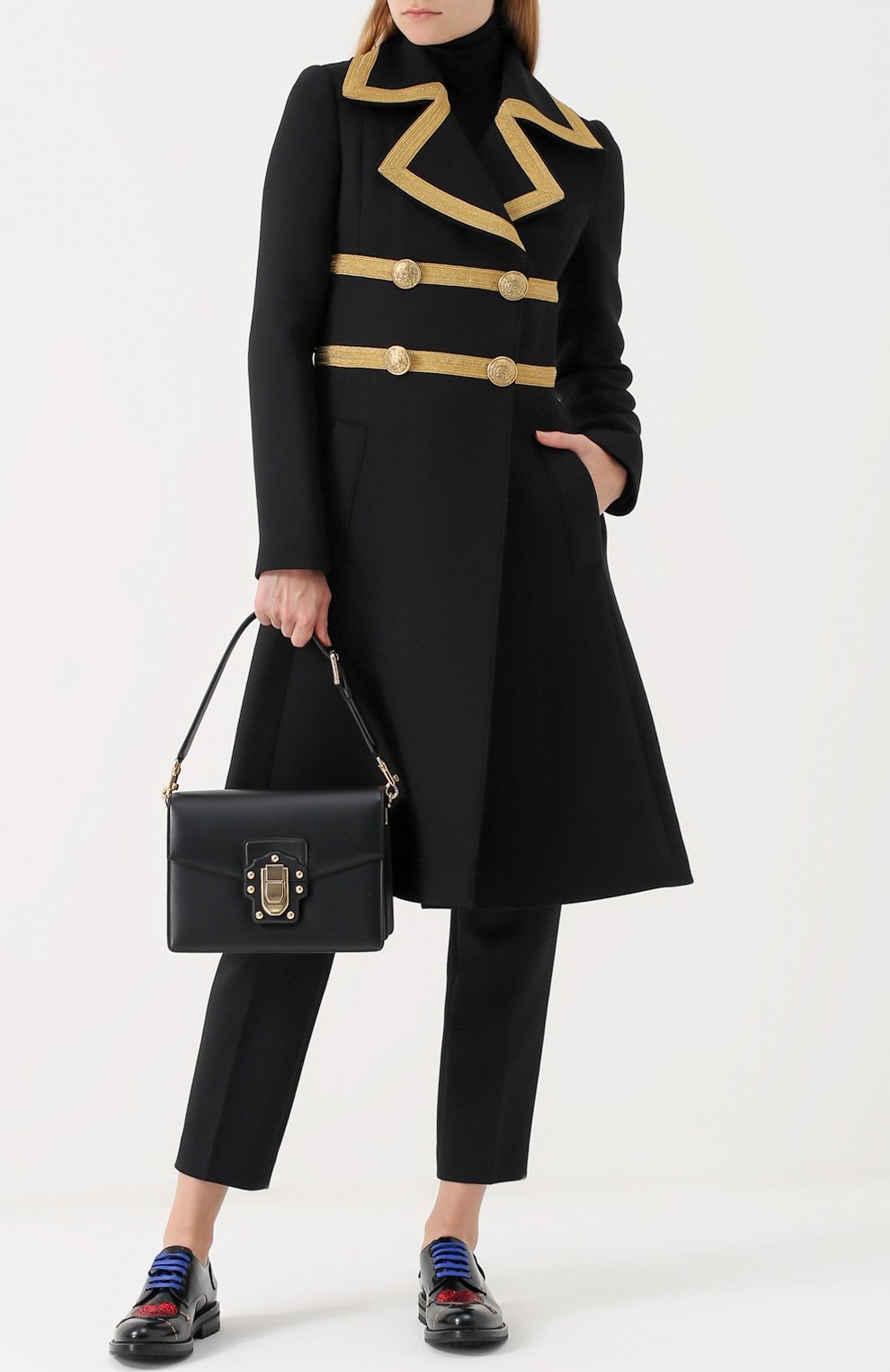 Женская сумка lucia DOLCE & GABBANA черная цвета, арт. 0116/BB6350/AI285 купить в ЦУМ | Фото №2 Сумка Lucia Dolce & Gabbana черная цвета | Фото №2