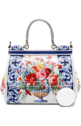 Женская сумка sicily small с принтом DOLCE & GABBANA синяя цвета, арт. 0116/BB6003/AI420 купить в ЦУМ | Фото №5 Сумка Sicily small с принтом Dolce & Gabbana синяя цвета | Фото №5