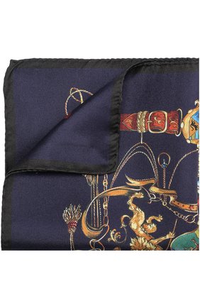 Мужской темно-синий шелковый платок с принтом Dolce & Gabbana, арт. 0135/GR412E/G0WFM купить в ЦУМ | Фото №1 Шелковый платок с принтом Dolce & Gabbana темно-синий | Фото №1