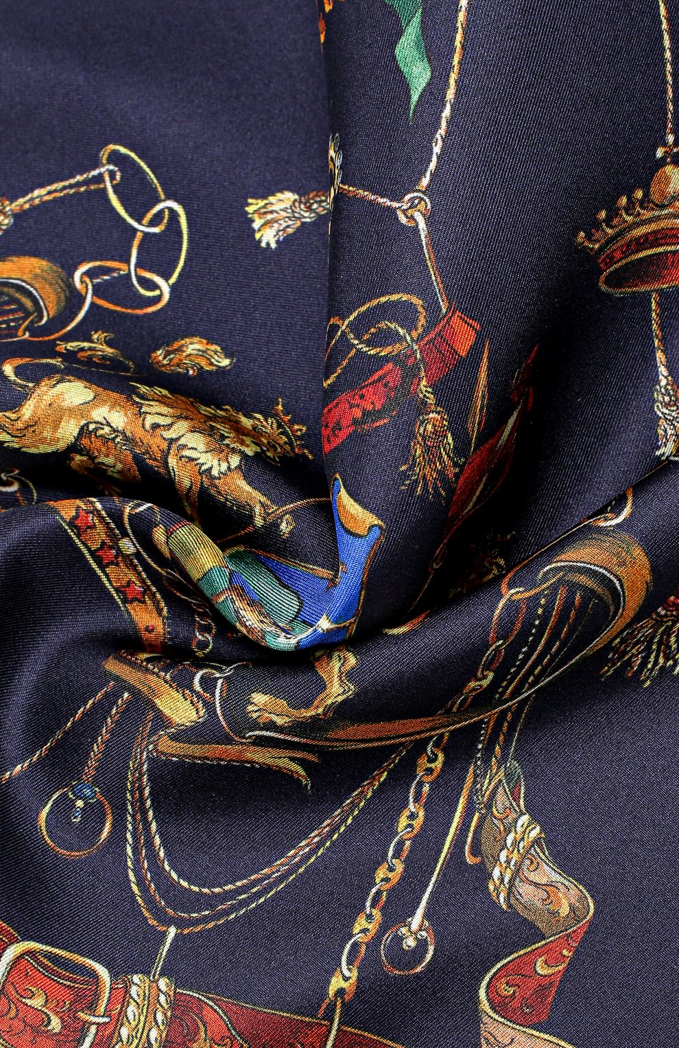 Мужской темно-синий шелковый платок с принтом Dolce & Gabbana, арт. 0135/GR412E/G0WFM купить в ЦУМ | Фото №3 Шелковый платок с принтом Dolce & Gabbana темно-синий | Фото №3