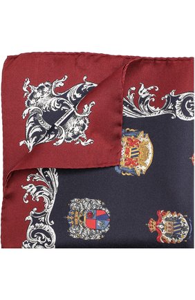 Мужской темно-синий шелковый платок с принтом Dolce & Gabbana, арт. 0135/GR412E/G0WFP купить в ЦУМ | Фото №1 Шелковый платок с принтом Dolce & Gabbana темно-синий | Фото №1