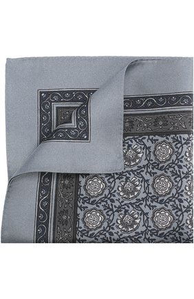 Мужской серый шелковый платок с принтом Dolce & Gabbana, арт. 0135/GR412E/G0WFZ купить в ЦУМ | Фото №1 Шелковый платок с принтом Dolce & Gabbana серый | Фото №1