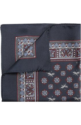 Мужской темно-синий шелковый платок с принтом Dolce & Gabbana, арт. 0135/GR412E/G0WGA купить в ЦУМ | Фото №1 Шелковый платок с принтом Dolce & Gabbana темно-синий | Фото №1