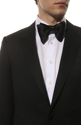 Мужской шелковый галстук-бабочка TOM FORD черного цвета, арт. TFG95/4T7 | Фото 2 (Материал: Текстиль, Шелк; Региональные ограничения белый список (Axapta Mercury): RU)