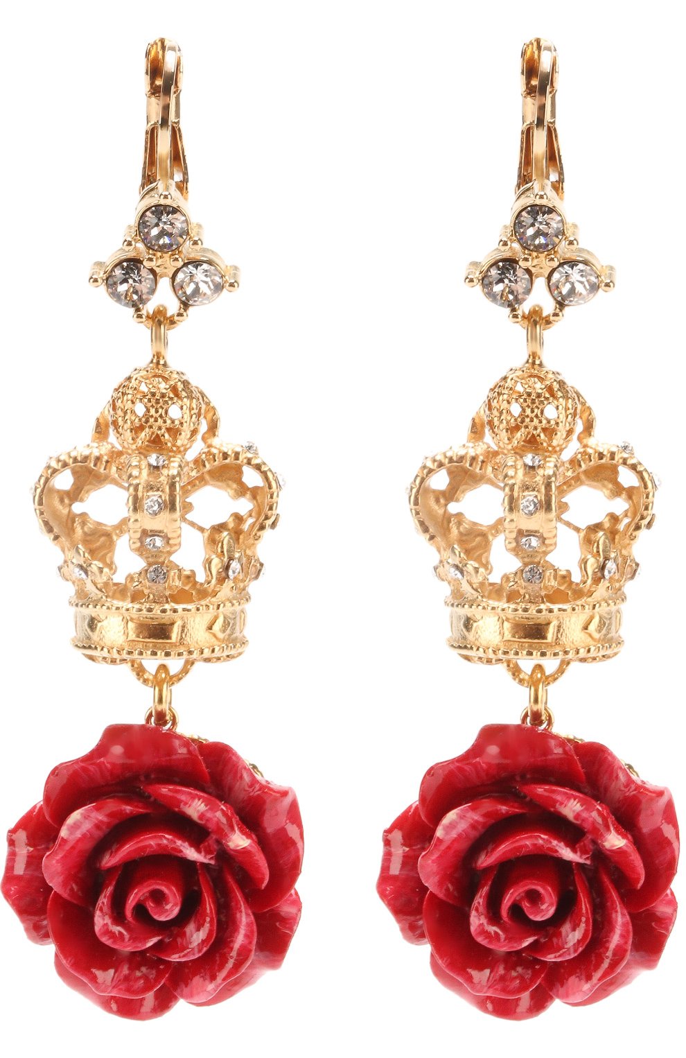 Серьги с декоративными элементами и кристаллами Swarovski | Фото №1