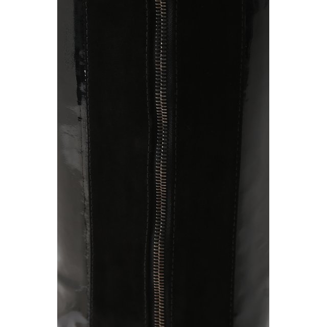 фото Кожаная мини-юбка с лаковыми вставками tom ford