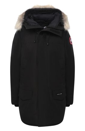 Мужская пуховая парка langford с меховой отделкой CANADA GOOSE черного цвета по цене 115500 руб., арт. 2062M | Фото 1 Мужская пуховая парка langford с меховой отделкой CANADA GOOSE черного цвета, арт. 2062M | Фото 1