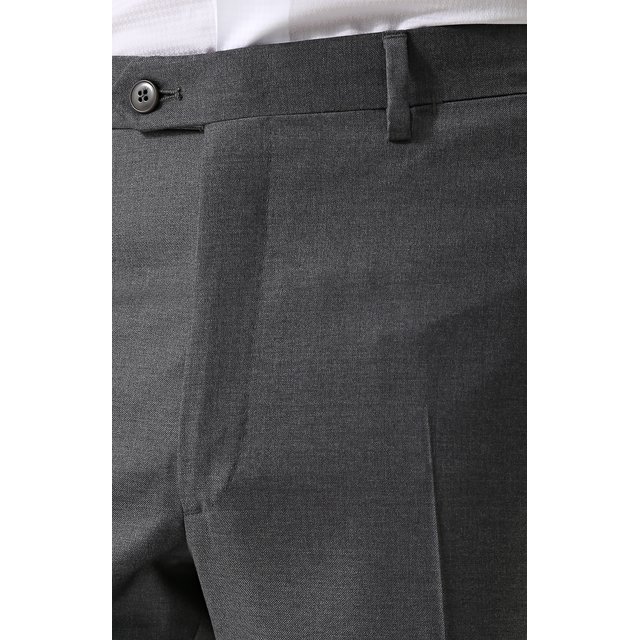 фото Шерстяные брюки прямого кроя brioni