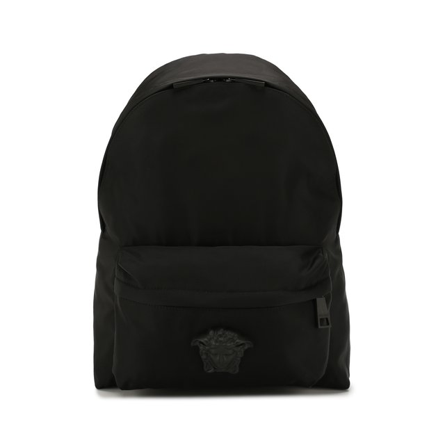 Текстильный рюкзак с внешним карманом на молнии Versace 2278684