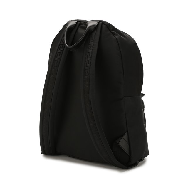 фото Текстильный рюкзак с внешним карманом на молнии versace