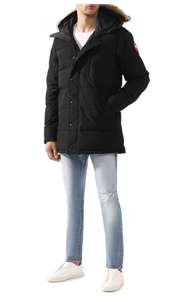 Мужская пуховик с меховой отделкой carson CANADA GOOSE черного цвета по цене 119500 руб., арт. 3805M | Фото 2 Мужская пуховик с меховой отделкой carson CANADA GOOSE черного цвета, арт. 3805M | Фото 2