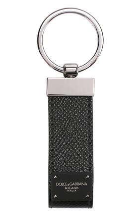 Мужские черный кожаный брелок для ключей Dolce & Gabbana, арт. 0115/BP1371/AI359 купить в ЦУМ | Фото №1 Кожаный брелок для ключей Dolce & Gabbana черный | Фото №1