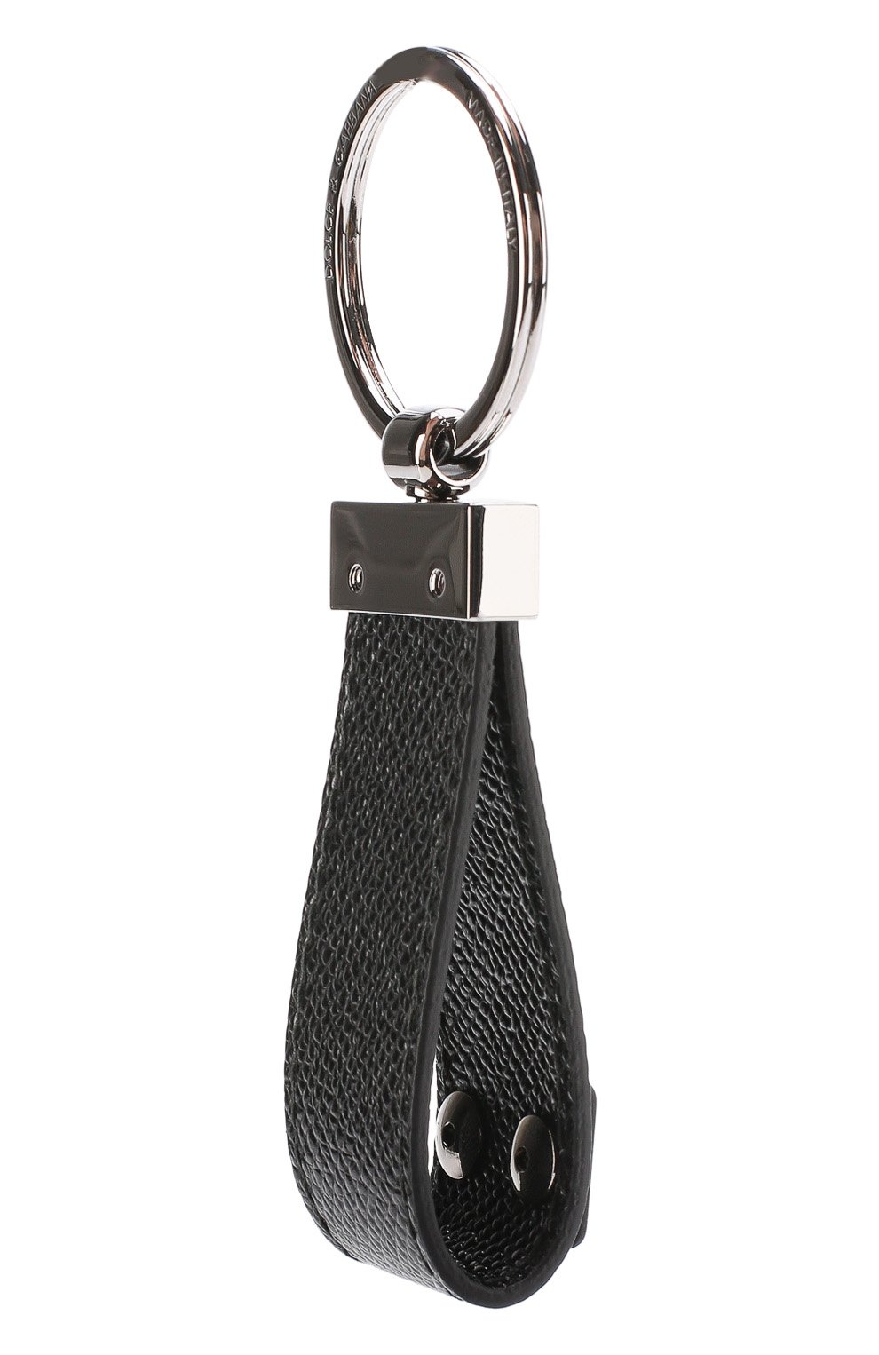 Мужские черный кожаный брелок для ключей Dolce & Gabbana, арт. 0115/BP1371/AI359 купить в ЦУМ | Фото №2 Кожаный брелок для ключей Dolce & Gabbana черный | Фото №2