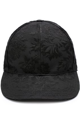 Бейсболка из смеси хлопка и шелка с вышивкой Dolce & Gabbana, черного цвета, арт. 0135/GH590A/FJMSE в ЦУМ | Фото №3 Бейсболка из смеси хлопка и шелка с вышивкой Dolce & Gabbana черного цвета | Фото №3