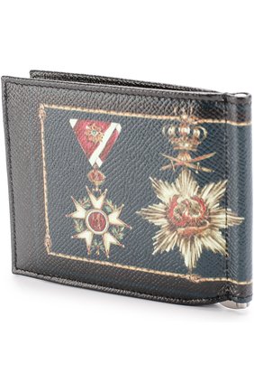 Кожаный зажим для денег с отделениями для кредитных карт Dolce & Gabbana, черного цвета, арт. 0115/BP1920/AI475 в ЦУМ | Фото №2 Кожаный зажим для денег с отделениями для кредитных карт Dolce & Gabbana черного цвета | Фото №2