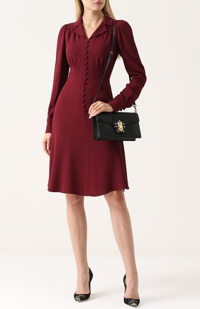 Женская сумка lucia из тисненой кожи DOLCE & GABBANA черная цвета, арт. 0116/BB6358/A1095 купить в ЦУМ | Фото №2 Сумка Lucia из тисненой кожи Dolce & Gabbana черная цвета | Фото №2