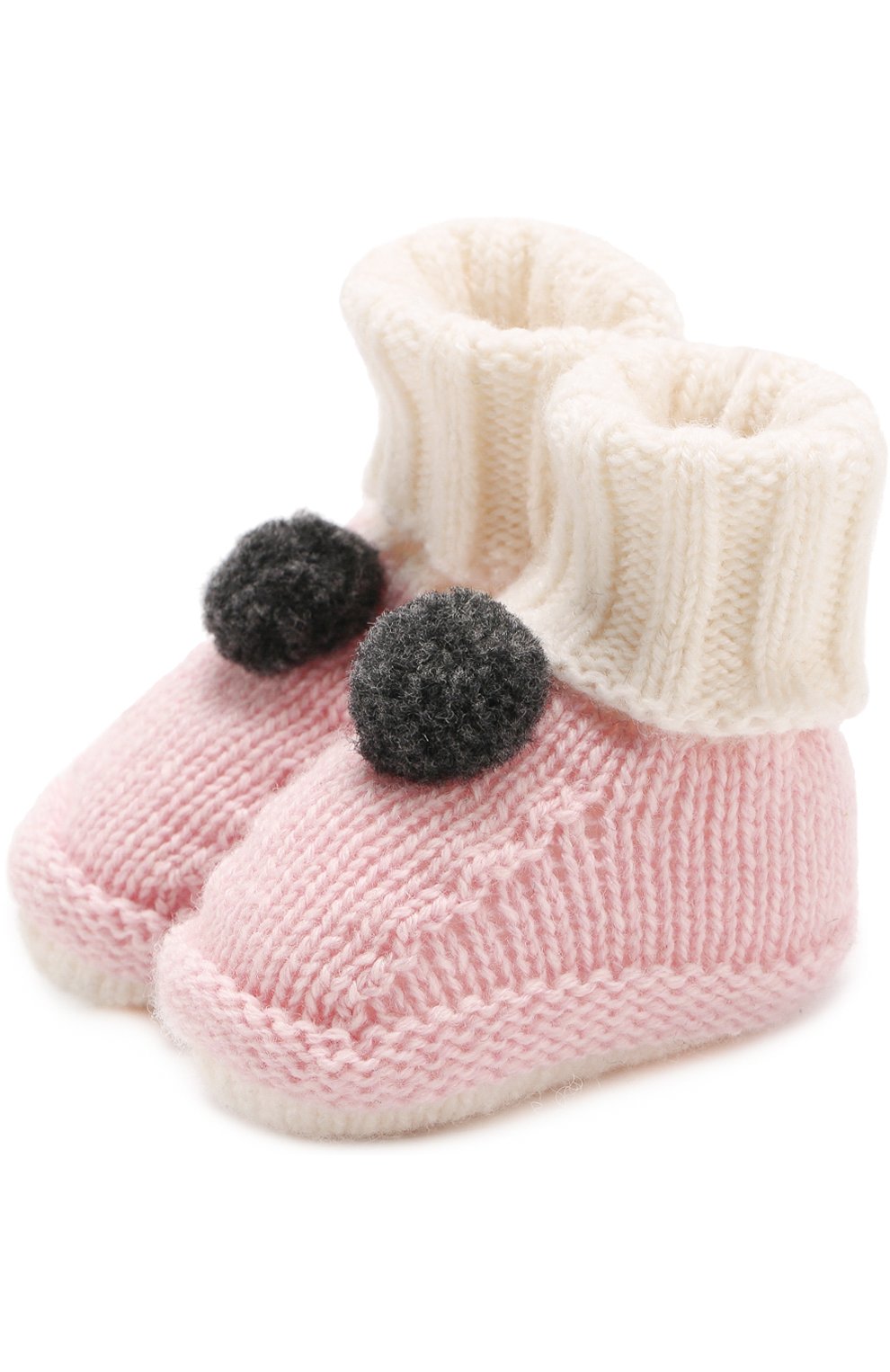 Детские шерстяные носки с помпоном BABY T розового цвета, арт. 17AI143SA | Фото 1 (Статус проверки: Проверена категория)