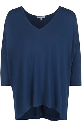 Женская синяя топ свободного кроя с v-образным вырезом Skin, арт. VS10Q купить в ЦУМ | Фото №1 Топ свободного кроя с V-образным вырезом Skin синяя | Фото №1
