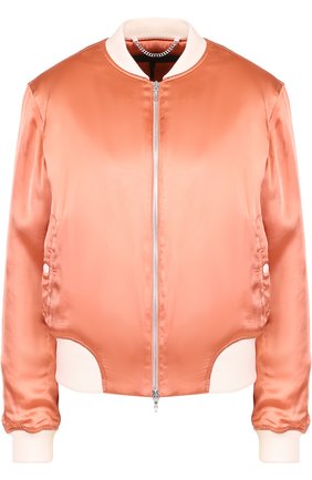 Женская розовая бомбер на молнии с контрастными манжетами Rag&Bone, арт. W274423NP купить в ЦУМ | Фото №1 Бомбер на молнии с контрастными манжетами Rag&Bone розовая | Фото №1