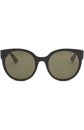 Женские солнцезащитные очки GUCCI темно-зеленого цвета по цене 28500 руб., арт. 0035 002 | Фото 3 Женские солнцезащитные очки GUCCI темно-зеленого цвета, арт. 0035 002 | Фото 3
