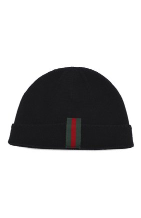 Детского шерстяная шапка GUCCI синего цвета по цене 6500 руб., арт. 459431/4K638 | Фото 2 Детского шерстяная шапка GUCCI синего цвета, арт. 459431/4K638 | Фото 2