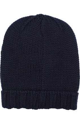 Шерстяная шапка с нашивками Dolce & Gabbana синего цвета, арт. 0131/LB3H60/LK5T0 в ЦУМ | Фото №2 Шерстяная шапка с нашивками Dolce & Gabbana синего цвета | Фото №2